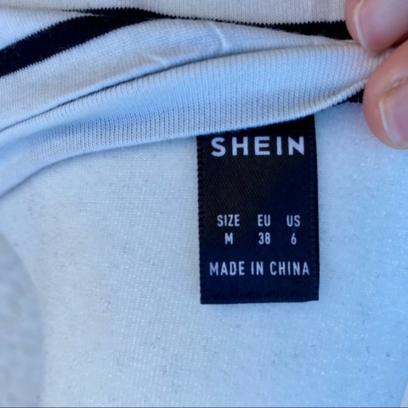 Shein Patchwork Cheetah Long Sleeve Crop Top - Picture 5 of 6